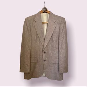 Vintage Barrington Natural Silk Gray Blazer